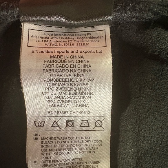 Adidas Black and Cream Butterfly Women's Athletic Shorts - Picture 7 of 11